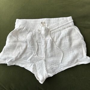 Billabong High Waist White Shorts